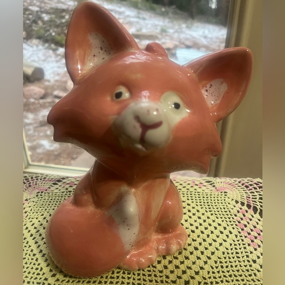 Undefined Other - 🦊 Vintage Ceramic Fox Piggy Bank